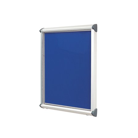 Outdoor notice board SHIELD, 1050x1012 mm, royal blue
