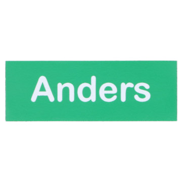 Navneskilt nål - eget navn