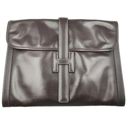 Hermès Vintage Pre-owned Leather clutches , Bruin , unisex , Maat: ONE Size Vintage Tassen