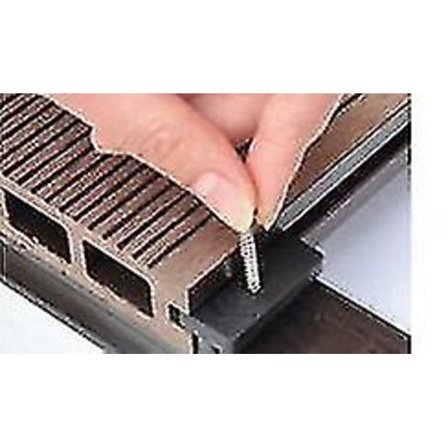 100 Komposiittiterassikiinnikettä T-kiinnikkeet Muoviset Kiinnikkeet 100 kpl Pussi