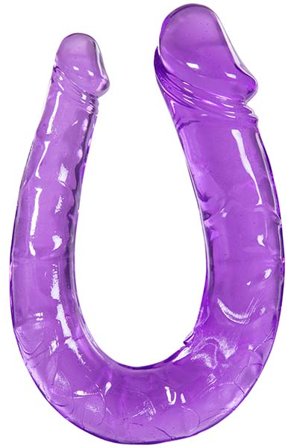 Doppel Penetrierender Dildo Lila 30 cm