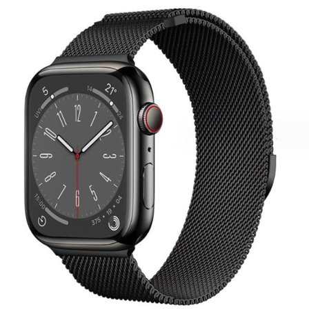 Milanese loop armband för Apple Watch band iwatch Series 9 3 6 5 SE 7 8 Ultra 2 stjärnljus