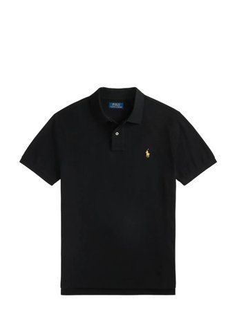 Polo Ralph Lauren | Custom Slim Plaid-Trim Mesh Polo Shirt | L
