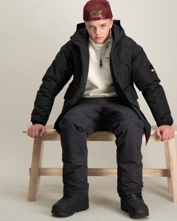 Jack Wolfskin TEEN 2L INS PARKA Y Svart Jackor Kille - Kids Brand Store