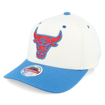 Mitchell & Ness - Beis adjustable Gorra - Hatstore Exclusive x Chicago Bulls Natural Blue Ecru A-frame Adjustable @ Hatstore