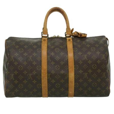 Louis Vuitton Vintage, Pre-owned Canvas louis-vuitton-bags Bruin, Dames, Maat:ONE Size