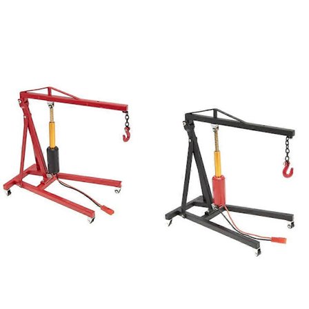 2 Sæt Metal Elektrisk 1/8 1/10 Motor Kranophæng Universal til SCX10 Rock Crawler Kran Donkrafte Lift