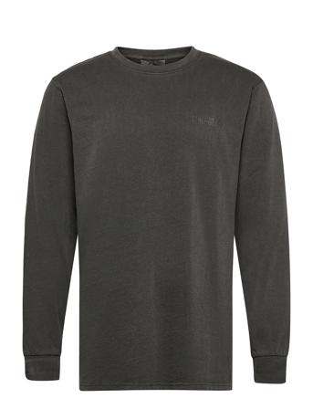 Casual Tee Long Sleeve T-shirts Long-sleeved Musta HAN Kjøbenhavn