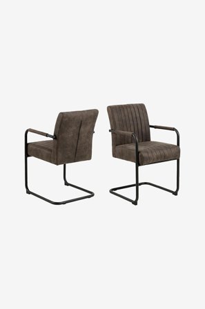 NORDFORM - Adele spisebordsstol med armlæn - Grå - Stole - Fra Homeroom