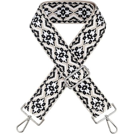 Olkalaukkuhihnat, säädettävät laukkuhihnan korvaavat, leveät olkahihnat 5 cm miehille ja naisille, tyttöjen DIY-tarvikkeet, käsilaukkuhihnat - Musta