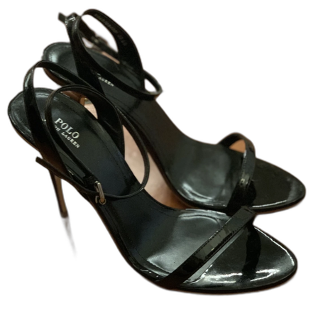 Ralph Lauren klackar i äkta läder