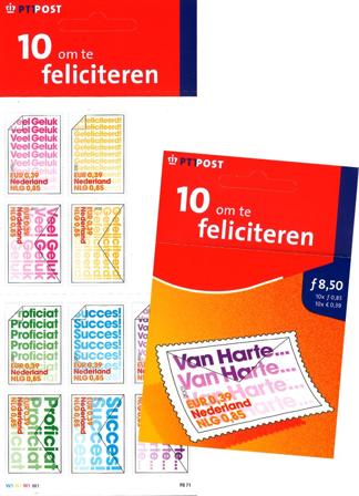 Holland 2001 - NVPH 1999-2008 - Postfrisk hæfte