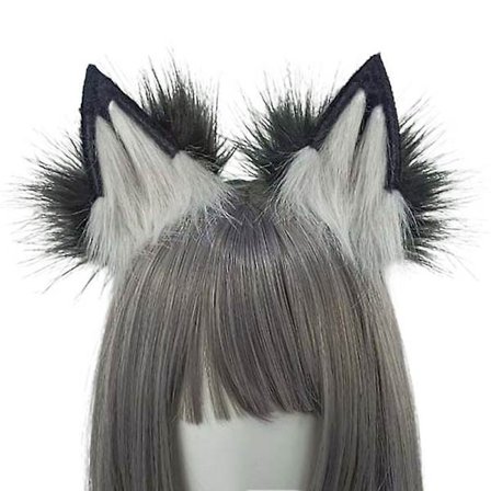 Plush Wolf Tail And Headhoop For Cosplay Halloween Party Costume For Women