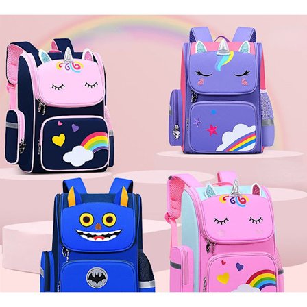 Student Barn Ryggsekk Småbarn Skolesekk 6-12 år jente Princess Lightweight