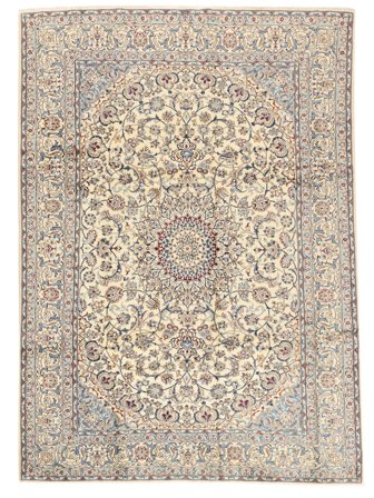 Orientalischer Nain Fine 9La Teppich 248X338 Beige/Braun Wolle, Persien