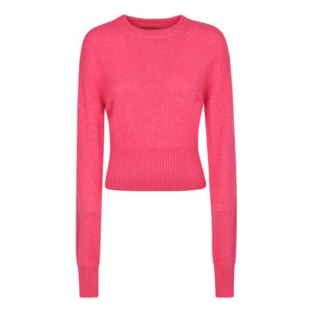 Laneus Round-neck Strik Pink, Dame Striktrøjer