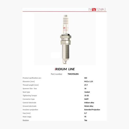 Tändstift TWG95ILRN
