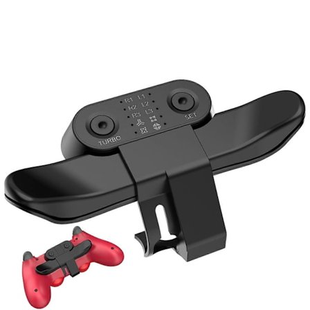 For PS4-kontroller Bakknappfeste Programmerbar & TURBO-funksjon