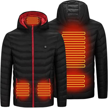 Uppvärmd Jacka För Herr Uppvärmd Hoodie Coat Uppvärmning Varma Kläder