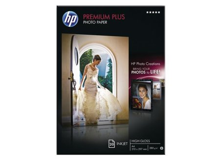 HP Premium Plus Photo Paper - fotopapir - blank - 20 ark - A4 - 300 g/m²