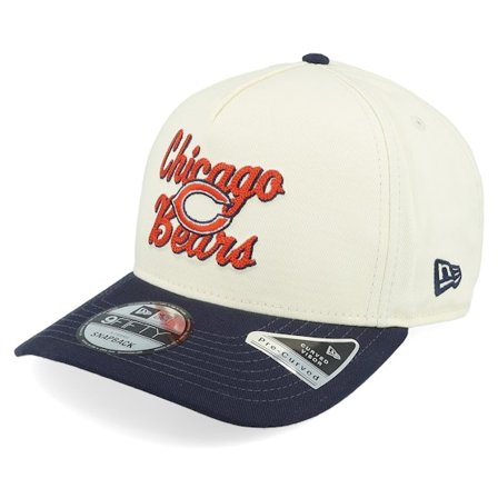 New Era - NFL - Black - adjustable - Cap - Chicago Bears 9FIFTY Chainstitch White/Navy A-Frame Adjustable - Hatstore