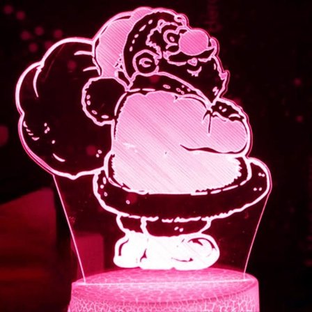 3D Julemand Natlys Bordsklampe Optisk Illusion Lamper 16 Farveskiftende Lys LED Bordlampe Jul Hjem Kærlighed Fødselsdag Børn Legetøj Gave