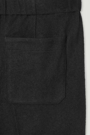 COS Men's Pantaloni Elasticizzati In Lana Cotta in Nero