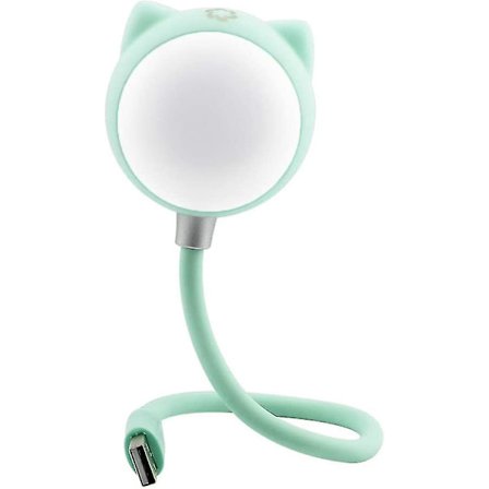 Mini USB Bluetooth-høyttaler, kaldt lys / varmt lys bordlampe, Bluetooth lyd trådløs