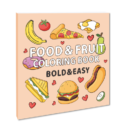 En farvebog til voksne og teenagere med super søde billeder og simple og afslappende mønstre, velegnet til en afslappende bog