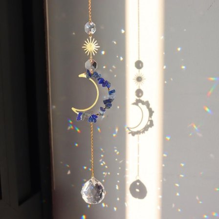 Crystal Sun Catcher riippuva valosieppari INDIGO