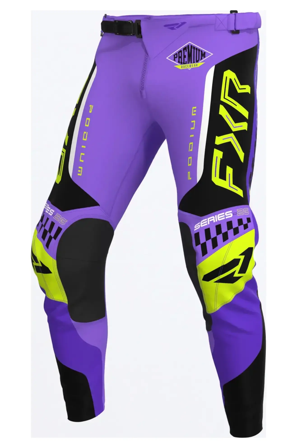 Pantalon Cross FXR Podium Gladiator Violet/Noir/HiVis 34