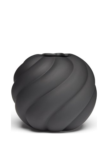 Twist Ball Vase Black Cooee Design
