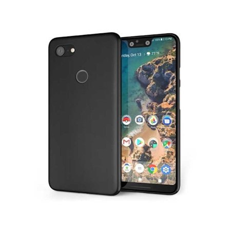 Google Pixel 3 Ultra tyndt gummibelagt matsort cover