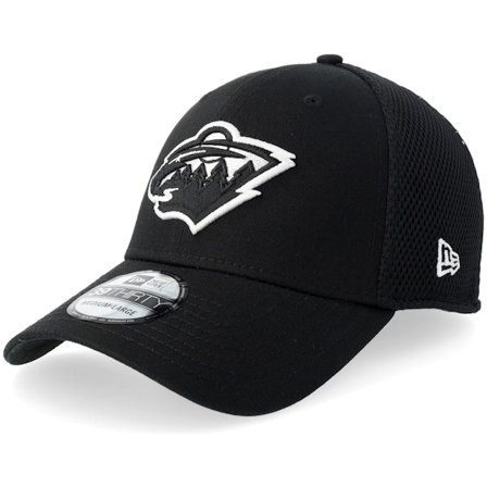 New Era - NHL Schwarz flexfit Cap - Minnesota Wild 39THIRTY Eg Neo Black/White Mesh Flexfit @ Hatstore