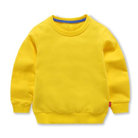 Pojke Långärmad Tröja Med Rund Hals I Enfärgad Baggy Sweatshirts
