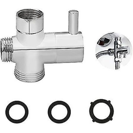 3-vejs Brusespærreventil G1/2 G3/4 Udløb Badekar Håndholdt