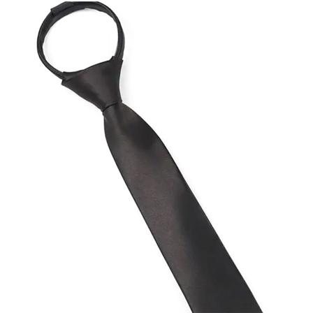 F rdigknuten slips Enf rgad Vuxen 48 x 5 cm - Flera f rger Black