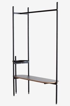 Jotex - Kleshenger Stål Svart WAKAYAMA - Kjøp Entrémøbler hos Jotex