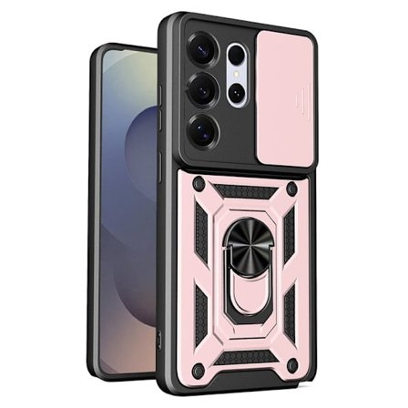 Mobilskal till Samsung Galaxy S26 Ultra Plast Med Ställning - Roséguld