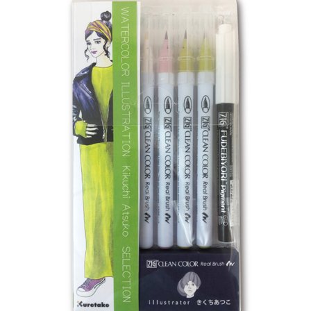 ZIG Kuretake Clean Color Real Brush Illustration 8er-set 3