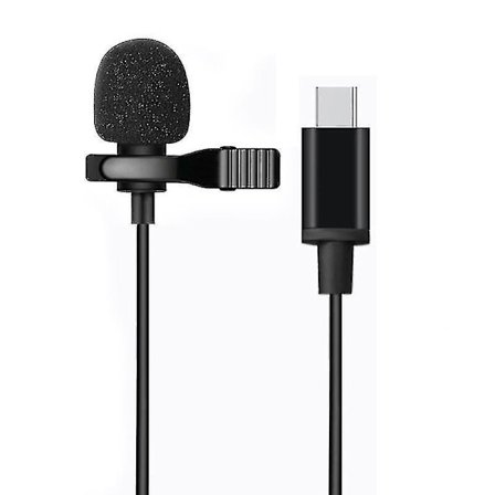 Mini bærbar mikrofon med klips Type C