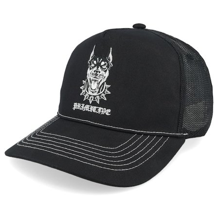 Primitive Apparel - Sort trucker Kasket - Sepulveda Black A-Frame Trucker @ Hatstore