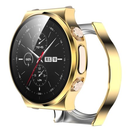 Huawei Watch GT 2 Pro glänsande skydd med härdat glas - Guld