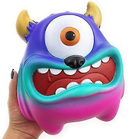 Langsom Rebound Oversized Enøjet Monster Squishy, Anti-stress Afslapningslegetøj til Børn Voksne