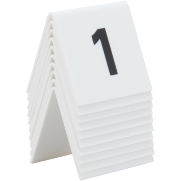 Bordsskyltar Siffror Set 1-10 Securit