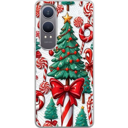 Kompatibel Mobilcover til OnePlus OnePlus Nord CE4 Lite Juletræ slikkager julgran ferie slik retro design kunst