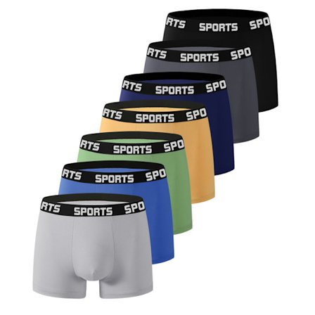 Boxershorts til mænd, sikker og støttende pasform MultiColor 7-Pack XXL