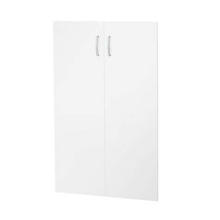 Cabinet doors FLEXUS, 3 shelf height, H 1210 mm, white