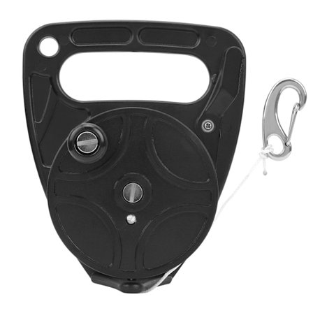 Sukelluskela monikäyttöinen kannettava sukellusvaruste kahvalla soljen yhdistelmä 88 m (musta)