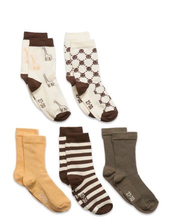 Minymo | Socks W. Pattern (5-Pack) | 15 8